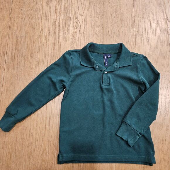 Janie and Jack Other - Janie and Jack Green Polo Long Sleeve Shirt Size 4T